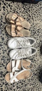 Target slides, puma sneakers and cotton on kids all size 13