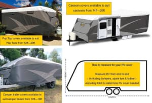 Adco Caravan, Pop Top & Camper Trailer Covers (see description)
