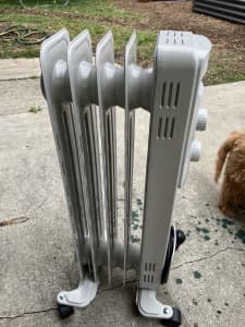5 fin oil filled radiator heater