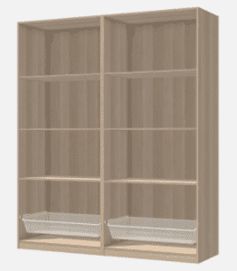 Double Wardrobe PAX Malmo and Komplement