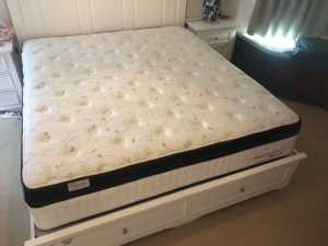 King size mattress with Hampton headboard & base