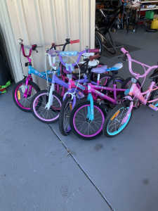 Boys and girls 16 inch bikes in good condition