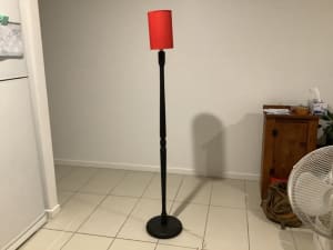 A tall room lamp