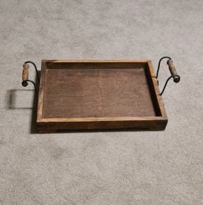 RUSTIC WOODEN TRAY