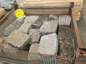 Old Hand Hewn Volcanic Rocks 🪨 Basalt Ballast Stone