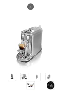 Nespresso Creatista Coffee Machine - Chrome - Plus