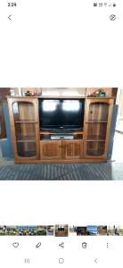Solid Blackwood TV and display case