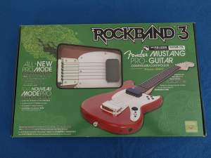 XBox 360 ROCK BAND 3 Wireless Fender Pro Guitar (VERY RARE!)