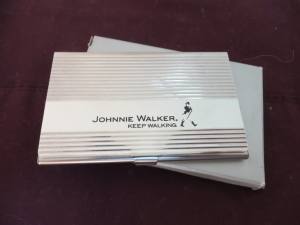 Johnnie Walker Business Card Holder Stainless Steel