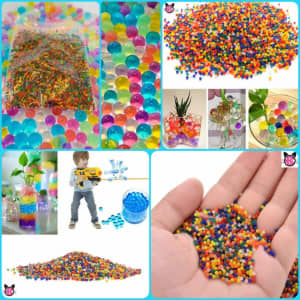 1000 WATER BEADS Orbeez Crystal Gel Jelly Balls Pearls Marble Size