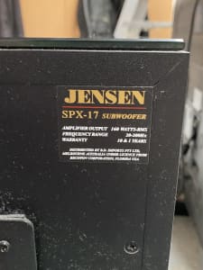 Jensen Subwoofer SPX 17