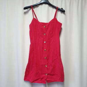 Factorie red button up cotton dress size XS