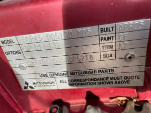 ENGINE 5/2005 MITSUBISHI OUTLANDER 2.4LTR PETROL 4G69 4WD 4CYL AUTO Wingfield Port Adelaide Area Preview