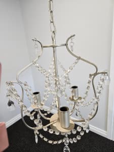 Ikea silver chandelier