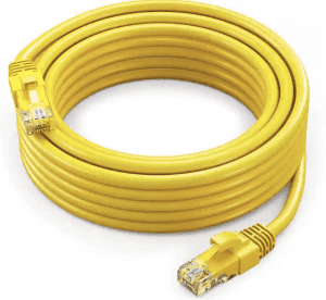 RJ45 CAT6 Ethernet Network Cable, yellow,10m