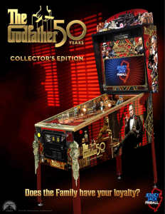 The Godfather Collectors Edition Pinball Machine by JJP