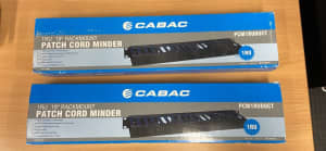 Patch Cord Minder x 2 and 4 x cable management