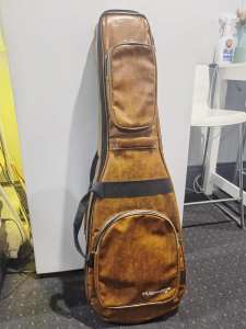 Electric Guitar Leather Look Heavy Duty Gig Bag with Back Straps
