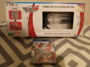 Virtua tennis 4 PS3 Playstation 3 game and racket set 