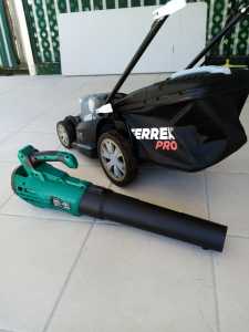 Cordless Electric Lawnmower and Leaf Blower