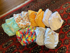 NEW - HippyBottomus Cloth Nappies - 10 pack incl. inserts
