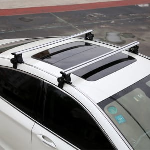 Aluminium Car Roof Rack Cross Bars Adjustable Bare Roof Mount 130cm