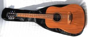 Martinez Left Handed Acoustic-Electric Middy Traveller Guitar