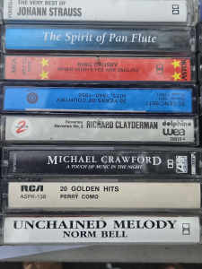 Assorted Cassette Tapes ( Please read add for price)
