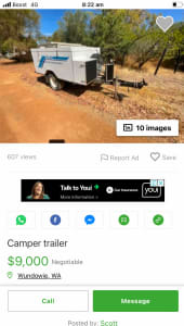 Swagman heavy duty hard floor off road camper trailer