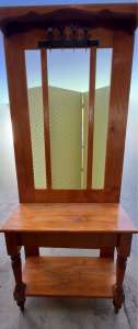 Wooden hall or entrance stand (no mirror) $50