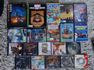 PC Games Big Box and disc games.