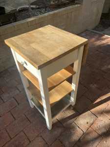 Kitchen Island Bench with solid wood worktop