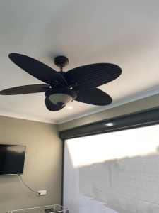 Outdoor fan with light for sale
