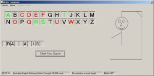 Robs Hangman - English Language Educational Game