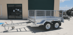 10x5 Galvanised heavy Duty Tandem Trailer with a Cage