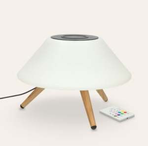 Bluetooth speaker lamp with wireless charge