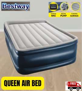 Inflatable Air Bed Queen Size Mattress Built-in Pump (Brand New)