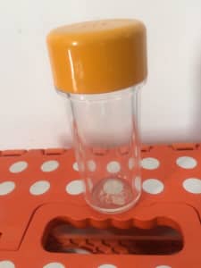 Plastic yellow lid container