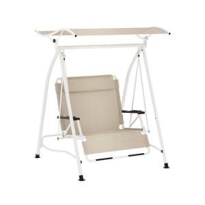 Gardeon Outdoor Swing Chair Garden Lounger 2 Seater Canopy Patio Furn