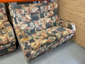 Unique retro patterned sofa set - Pick up or Delivery