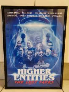 A3 GLASS FRAMED (HIGHER ENTITIES The lost tapes) Documentary print