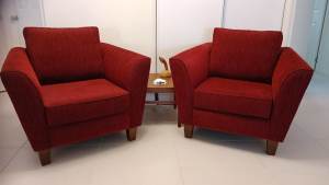 2 Armchairs / loungechairs Rocoss/Toross series Harvey Norman