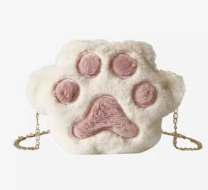 New Cute cat paw bag chain shoulder purse good storage
