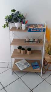 Ladder bookshelf / TV Stand / Kmart / wood style