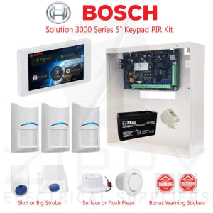 Bosch 3000(16 Zone)Alarm Kit with 5 TouchOne & 3x Bosch Blue PIR More