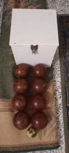 Vintage Bocce Set with Carry Case