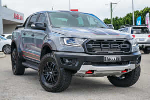 2021 Ford Ranger PX MkIII 2021.75MY Raptor X Pick-up Double Cab Grey 10 Speed Sports Automatic