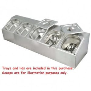 Commercial Stainless Steel Bain Marie Bench Top Gn Tray Condiment Hold