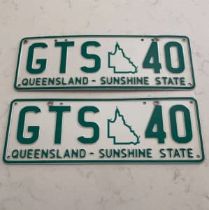 GTS40 QLD number plates