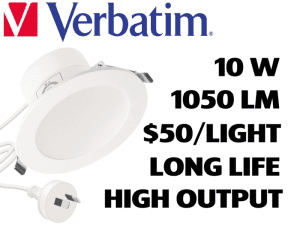 SUPPLY AND INSTALL - Verbatim High Output LED Upgrade - $50 per light
